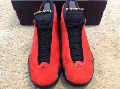 AJ14法拉利红开箱测评 AJ14大红实物细节欣赏