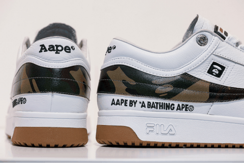 斐乐联名AAPE鞋子多少钱 AAPE x Fila T-1 Mid在哪买