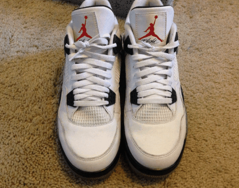 AJ4白水泥实物细节赏析 AJ4白水泥脚感怎么样