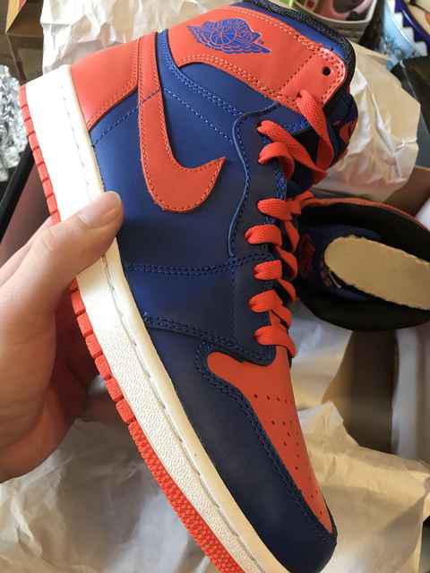 AJ1尼克斯配色开箱图 Air Jordan1 Knicks实物欣赏