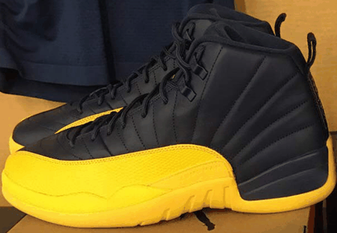 AJ12密歇根配色开箱测评 PSNY x AJ12蓝麂皮实物欣赏