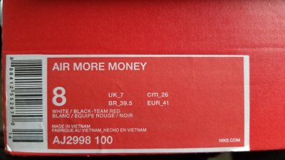 在耐克的球潮牌商城鞋文化里（耐克Air more money全明星配色实物开箱 Air more money全明星细节赏析）