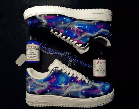 耐克AF1星空配色实物欣赏 Nike air force1星空配色细节赏析