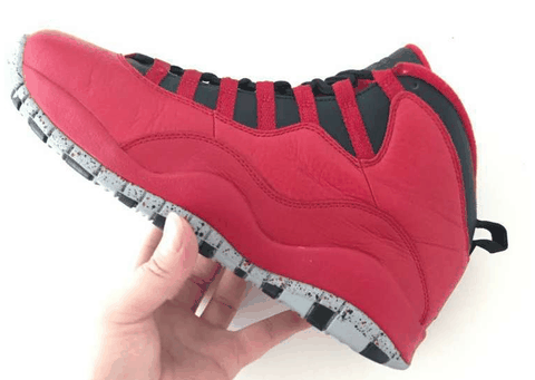 AJ10公牛红开箱测评 耐克AJ10大红实物细节赏析