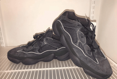 塑造强烈潮牌复古风格（椰子500纯黑配色实物图 Yeezy 500纯黑细节欣赏）