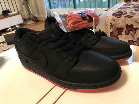 耐克SB黑鸽子开箱测评 耐克Dunk SB黑红实物开箱
