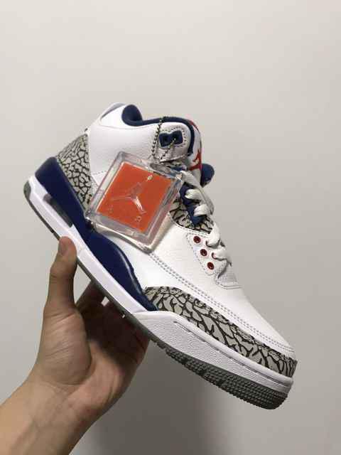 AJ3白蓝配色开箱鉴赏 Air Jordan 3“true blue”实物赏析