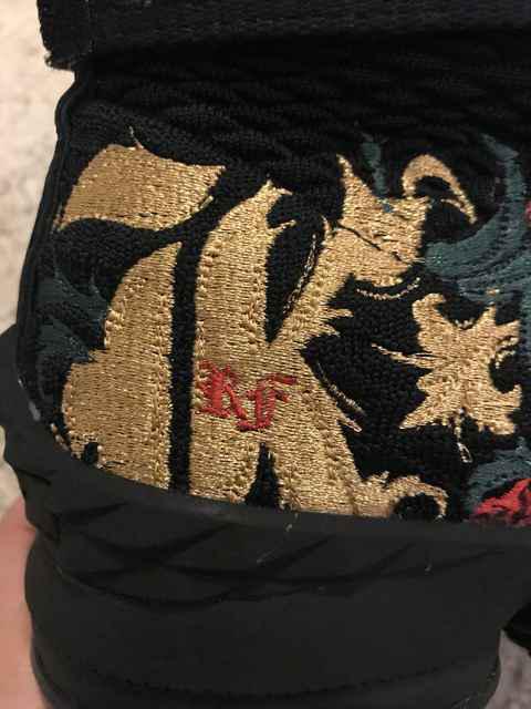 KITH联名詹姆斯15做工怎么样 KITH X Lebron 15刺绣细节鉴赏