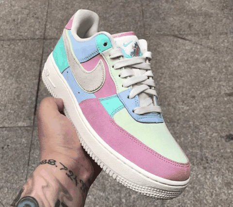 空军一号复活节彩蛋开箱测评 Nike AF1复活节彩蛋细节赏析