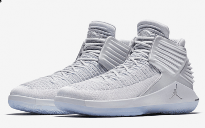 白色中底上点缀潮牌汇潮牌网店有镀铬 Jumpman Logo（AJ32白银配色怎么样 AJ32“Pure Platinum”多少钱）