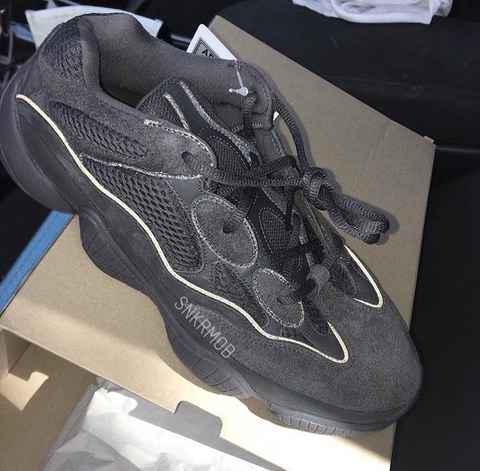 椰子Desert Rat 500黑灰开箱图 YEEZY Desert Rat 500 “Utility Black”6月发售