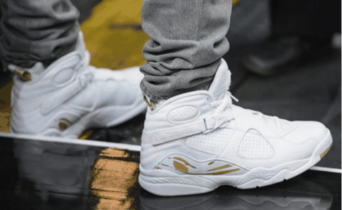 AJ8 OVO纯白实物赏析 Air Jordan 8 Retro OVO细节鉴赏