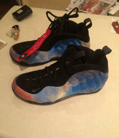 耐克银河喷2.0实物赏析 Nike Foamposite one “Big Bang”细节鉴赏