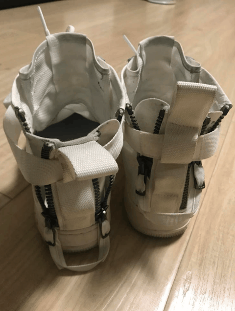 耐克SF-AF1纯白耐脏吗 Nike SF Air Force 1 Mid Triple Lvory实物欣赏