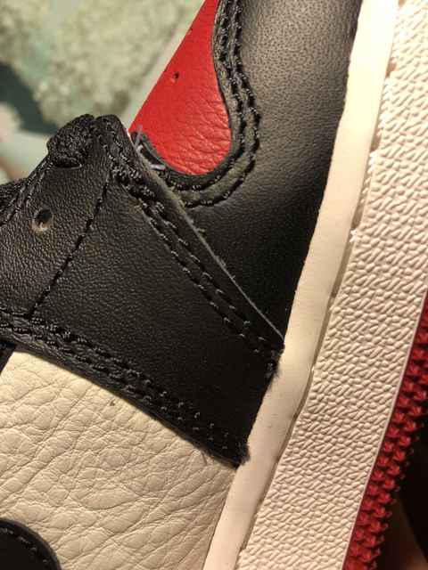 AJ1黑红脚趾做工好吗 Air Jordan 1“Bred Toe”质量怎么样