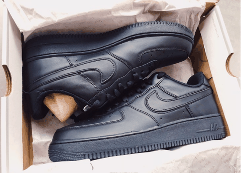 耐克AF1纯黑Swoosh Pack换勾开箱鉴赏 Air Force 1 Swoosh Pack细节赏析