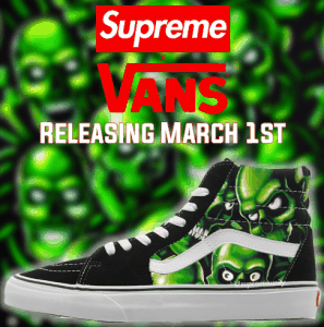  看起来貌似没有潮牌信息这款Old Skool好看（Supreme x VANS 2018联名Old Skool好看吗 Supreme范斯绿骷髅联名鞋多少钱）