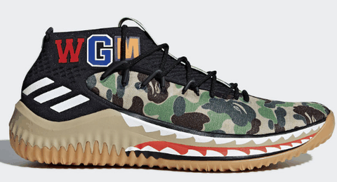BAPE x Dame4开箱图 BAPE利拉德4实物赏析测评