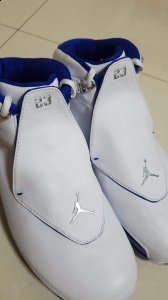 AJ18白蓝复刻版细节分析 Air Jordan 18白蓝深度赏析