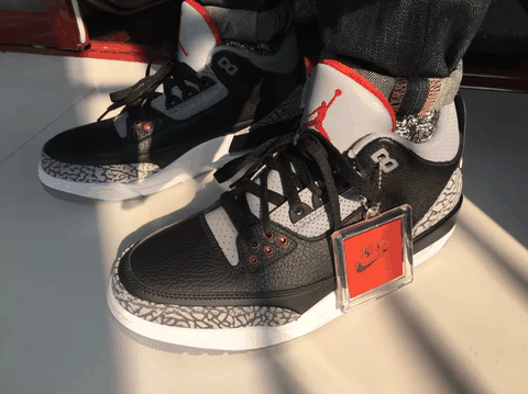 AJ3黑水泥实物开箱图 Air Jordan 3“Black Cement”深度赏析