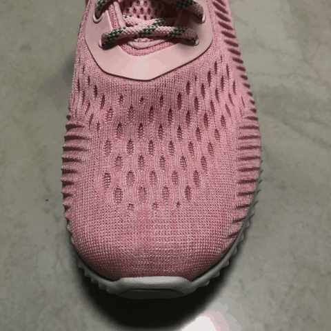 阿迪达斯阿尔法跑鞋粉红配色开箱图 adidas Alpha Bounce细节鉴赏