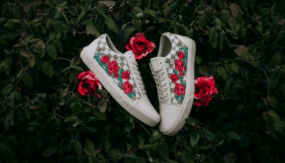 因为受到年轻潮牌人的广泛欢迎（范斯玫瑰刺绣鞋好看吗 Vans Rose Embroidery多少钱）