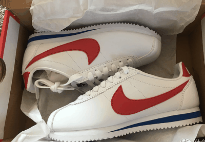 造成市场的潮牌一度混乱（耐克Classic Cortez跑鞋开箱图 Nike阿甘跑鞋实物欣赏）