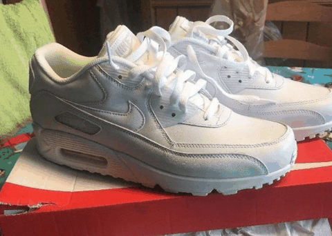 Air Max 90纯白开箱图 Air Max 90脚感怎么样