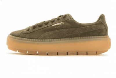 又把一双女生专属款潮牌PUMA Platform Trace送上货架（PUMA Platform Trace橄榄绿好看吗 彪马Platform Trace“Olive Night”女生专属多少钱）