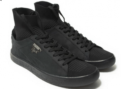  看了这两双潮牌信息蓝黑对比（彪马Clyde Sock全新黑色款好看吗 PUMA Clyde Sock新款黑蓝灰配色多少钱）