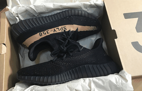 椰子Boost 350 V2 Copper开箱图 Yeezy Boost 350 V2酷黑细节欣赏