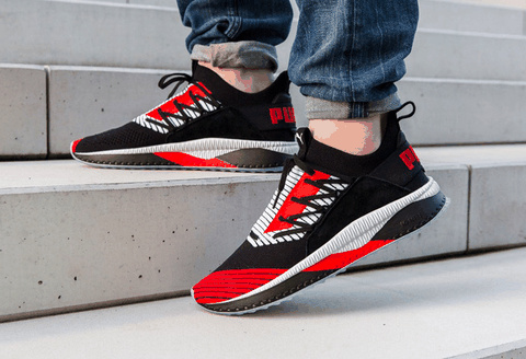 Puma Tsugi全新黑红配色怎么样潮牌商城 Puma Tsugi Jun Cubism黑红配色多少钱（Puma Tsugi全新黑红配色怎么样 Puma Tsugi Jun Cubism黑红配色多少钱）