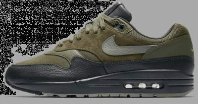AIR MAX1开创了划时代的可视潮牌气垫并大大提高了缓震及稳定性能（Nike Air Max 1 Premium军绿色好看吗 耐克Air Max 1 Premium「Dark Stucco」在哪买）