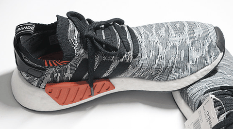 阿迪达斯NMD_R2麻灰色开箱图 adidas NMD_R2 Boost Primeknit实物开箱欣赏