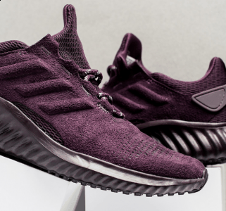 大底则采用了潮牌汇潮牌网ADIWEAR耐磨橡胶（adidas AlphaBounce CR酒红好看吗 adidas AlphaBounce酒红色值得入手吗）