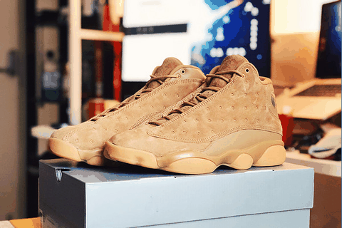 AJ13小麦色实物开箱图 AJ13“Wheat”开箱测评
