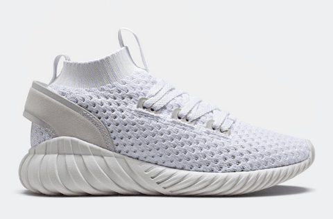 取而代之的是鞋舌采潮牌信息用夸张的一体式设计示人（adidas Tubular Doom Sock暗紫配色好看吗 小椰子简版暗紫配色多少钱）