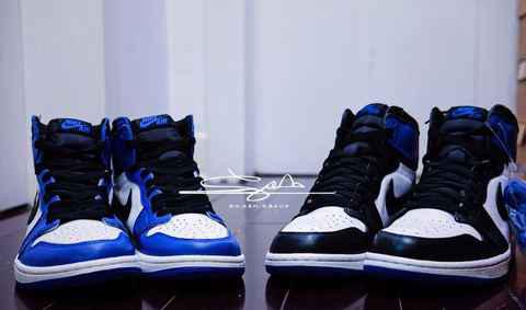 AJ1闪电和AJ1皇家蓝哪个好看 AJ1 fragment design和“Game Royal”对比图