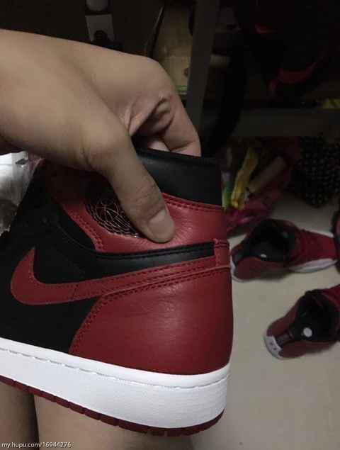 AJ1 Reverse Banned实物开箱图 AJ1红黑反转禁穿赏析