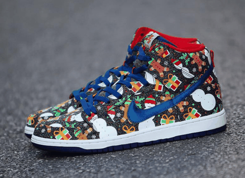 同时附赠潮牌资讯 4 色鞋带（Concepts联名耐克Dunk SB圣诞系列怎么样 Concepts x Nike SB Dunk “Ugly Christmas Sweater”多少钱）