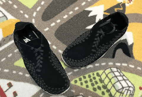 鞋跟与鞋头部潮牌资讯位采用橡胶材质（ 耐克 AIR FOOTSCAPE WOVEN 开箱图 Nike Air Footscape Woven实物开箱欣赏）