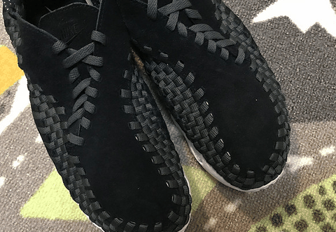 鞋跟与鞋头部潮牌资讯位采用橡胶材质（ 耐克 AIR FOOTSCAPE WOVEN 开箱图 Nike Air Footscape Woven实物开箱欣赏）