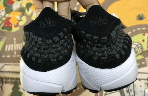 鞋跟与鞋头部潮牌资讯位采用橡胶材质（ 耐克 AIR FOOTSCAPE WOVEN 开箱图 Nike Air Footscape Woven实物开箱欣赏）