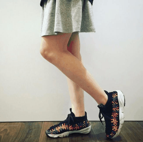 鞋跟与鞋头部潮牌资讯位采用橡胶材质（ 耐克 AIR FOOTSCAPE WOVEN 开箱图 Nike Air Footscape Woven实物开箱欣赏）