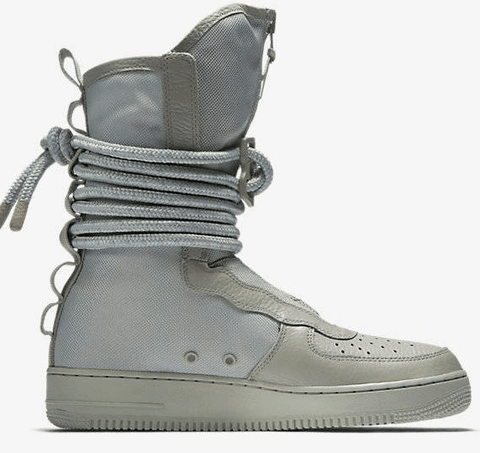 在加上DIY潮牌资讯 缠绕的鞋带（耐克SF AF-1高帮灰深度赏析 SF AF-1 HI 