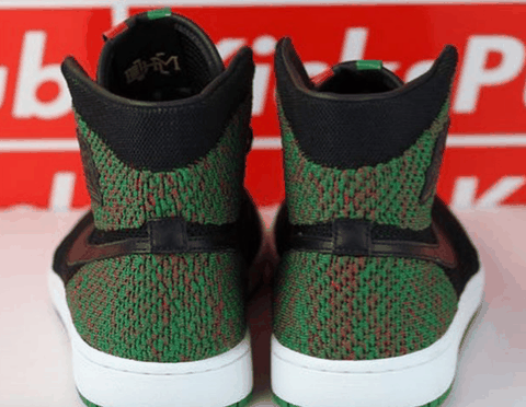 完美的红绿黑三潮牌品牌种颜色相间在一起（AJ1 Flyknit全新黑人月配色怎么样 Air Jordan 1 Flyknit “BHM”多少钱）