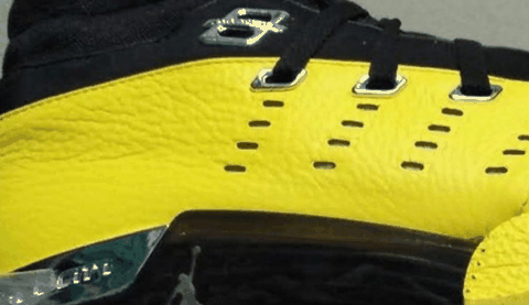 AJ17可以说是相对潮牌汇潮牌网比较冷门的系列了（AJ17明星亲友版本黑黄配色怎么样 SoleFly x Air Jordan 17 Low “Lightning”多少钱）