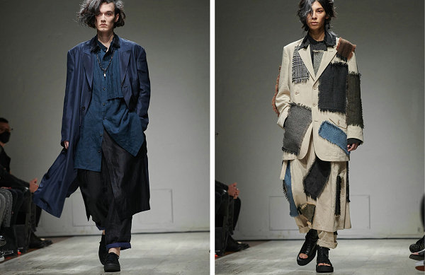 Yohji Yamamoto 山本耀司潮牌品牌 2023 春季男装系列亮相秀场（Yohji Yamamoto 山本耀司 2023 春季男装系列亮相秀场）