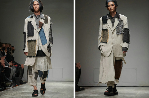 Yohji Yamamoto 山本耀司潮牌品牌 2023 春季男装系列亮相秀场（Yohji Yamamoto 山本耀司 2023 春季男装系列亮相秀场）