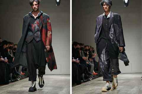 Yohji Yamamoto 山本耀司潮牌品牌 2023 春季男装系列亮相秀场（Yohji Yamamoto 山本耀司 2023 春季男装系列亮相秀场）